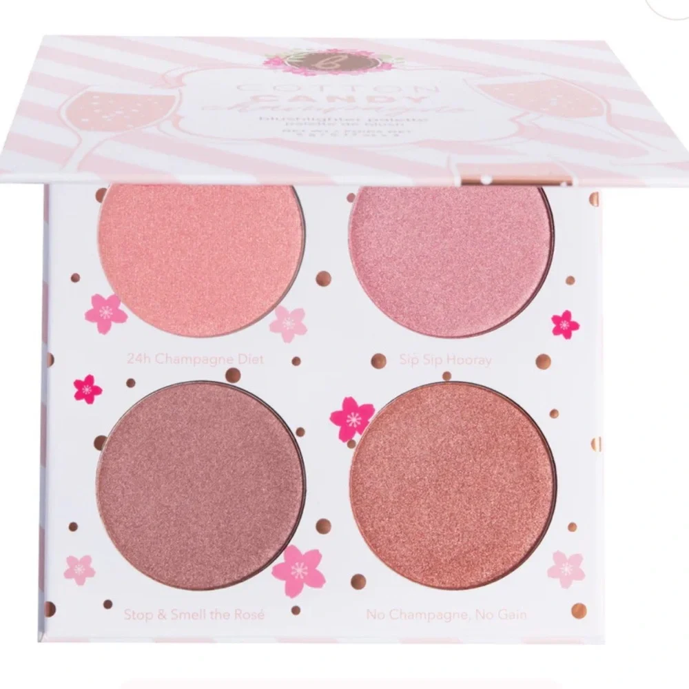 Beauty Bakerie Cotton Candy Champagne Blush Palette 4 rosé flushed shades
